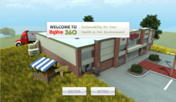QA Graphics created a 3D model of a supermarket